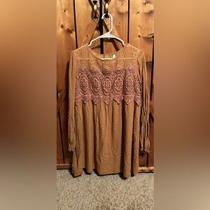 Xhilaration Lace Detail Mini Dress